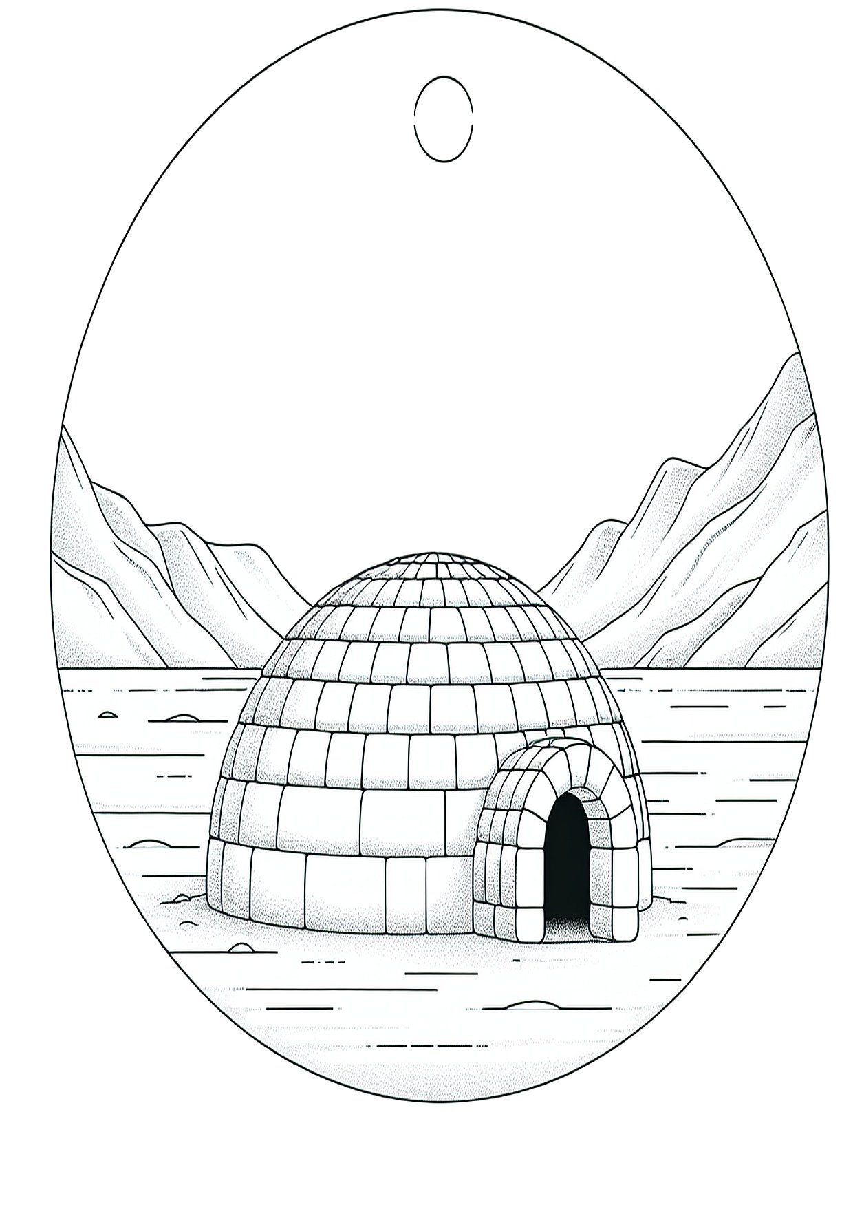 Iglu snieguotoje arktikoje