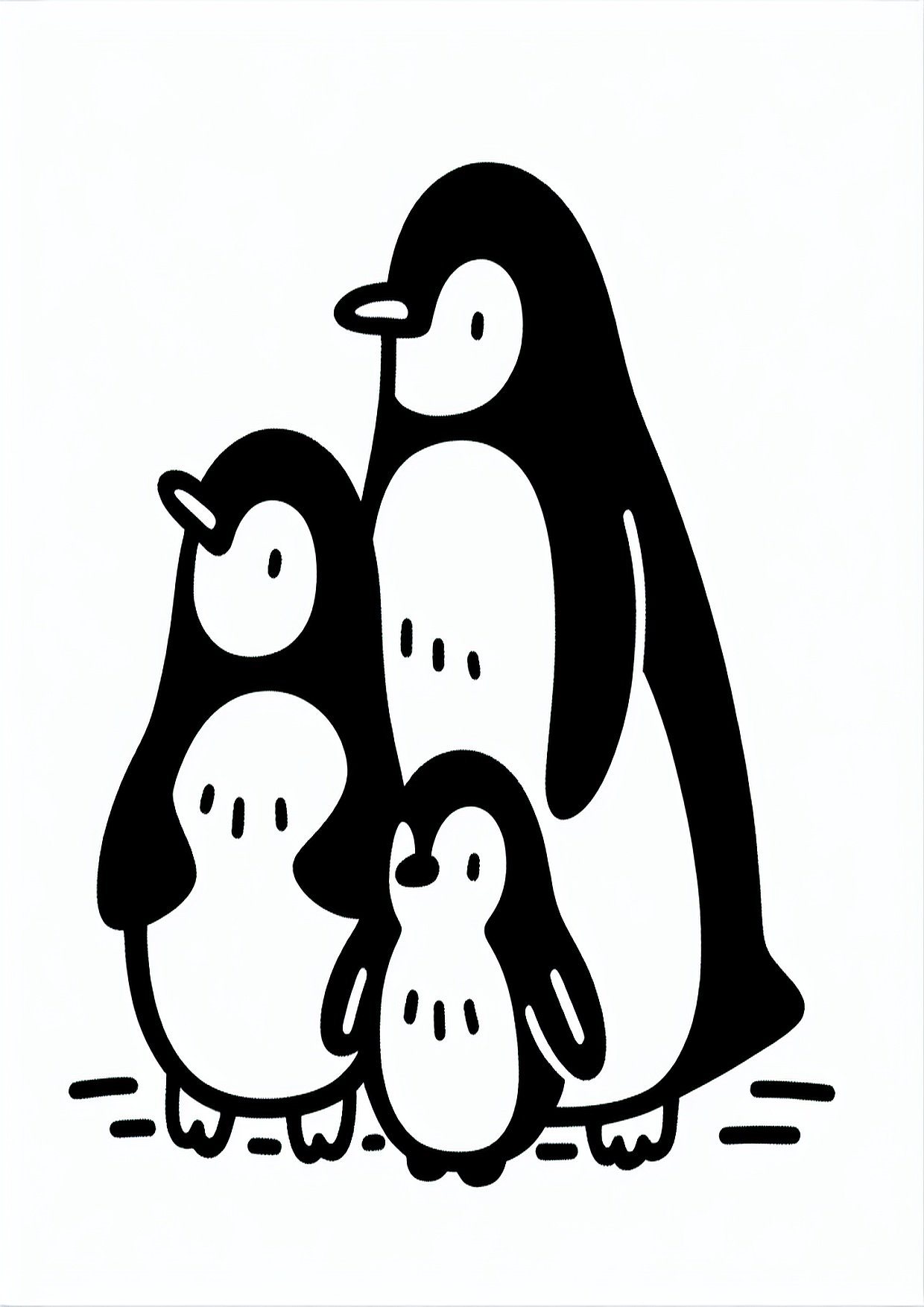 Pingvinų šeimynėlė