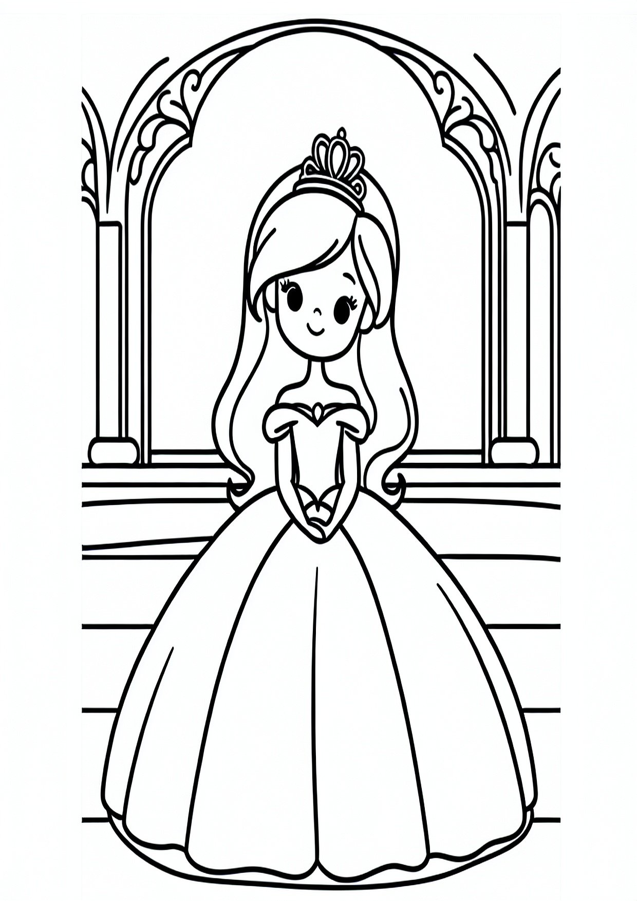 Princesė karališkame pokylyje